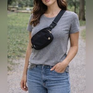 lululemon athletica Black Waist/Crossbody Bag